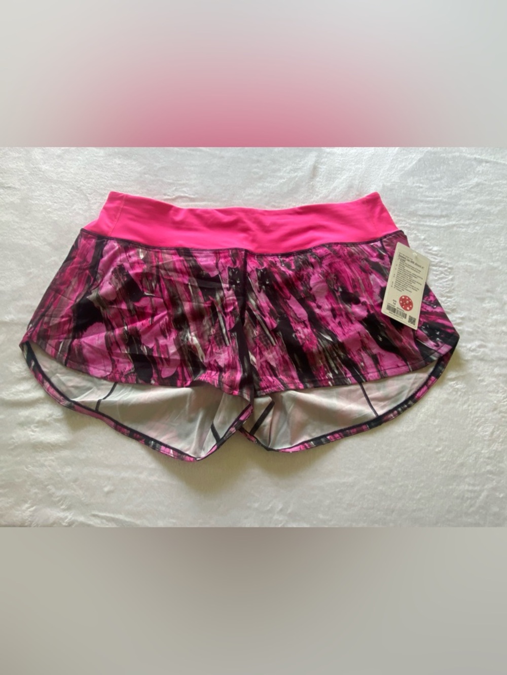 NWT Lululemon Speed Up Shorts Size 14 Mid-Rise 4” Inseam IRFM/PIHL - Picture 6 of 11